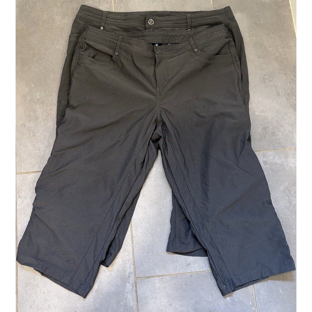Kuhl Women's Trekr Kapri Hiking Capri Pants Gray Style 6236 Size 14